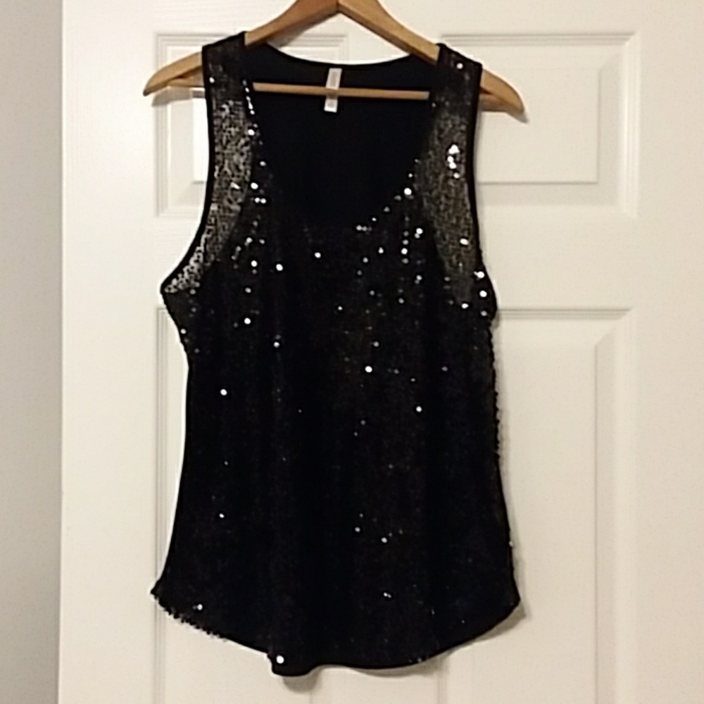 Sequined tank top
